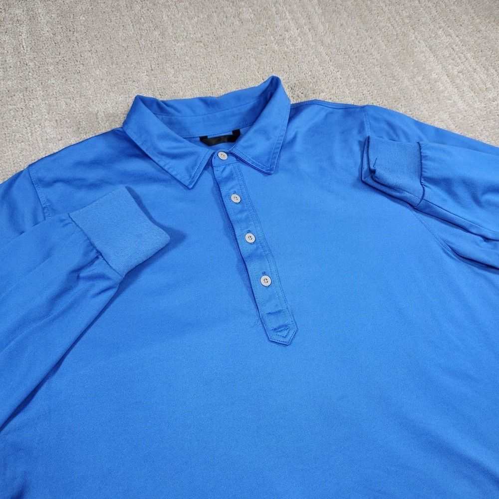 Zero Restriction Shirt Men Large Tour Series Blue Golf Performance Long Sleeve‎